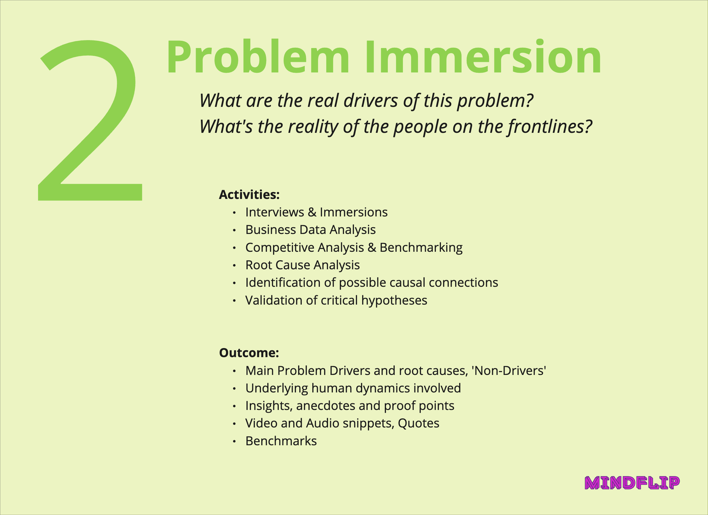 Immersion - Approach